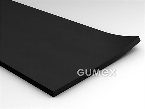 Gummi E633, 2mm, 0-lagig, Breite 1400mm, 70°ShA, EPDM Trinkwasserzertifikat, -40°C/+120°C, schwarz, 